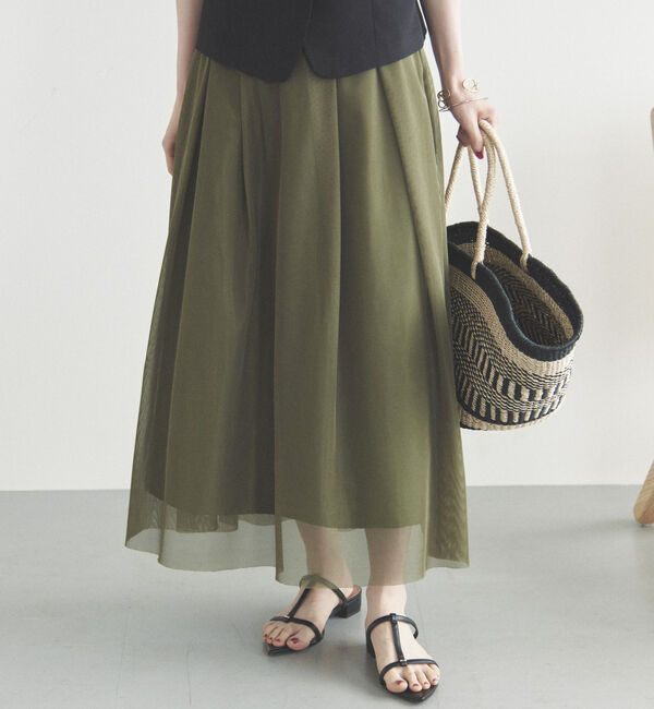 Doux archives「メッシュタックスカート」|スカート|