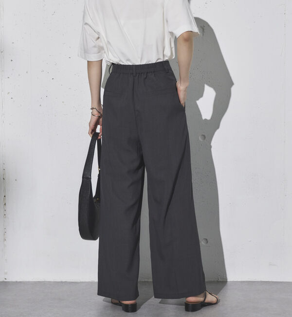 Doux archives「リネンライク２タックワイドパンツ」|チノ|