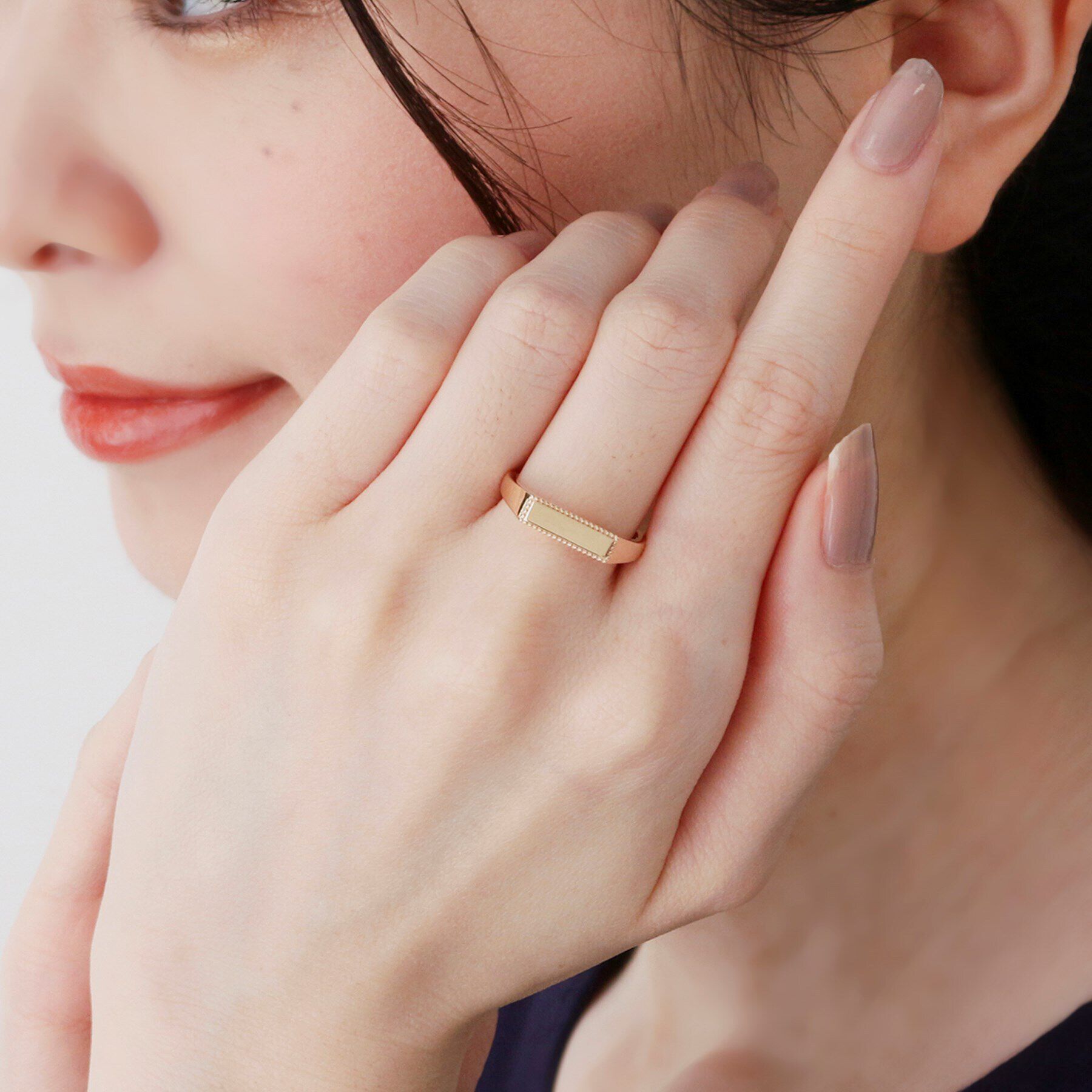 COCOSHNIK「K10シグネットミル リング」|リング|