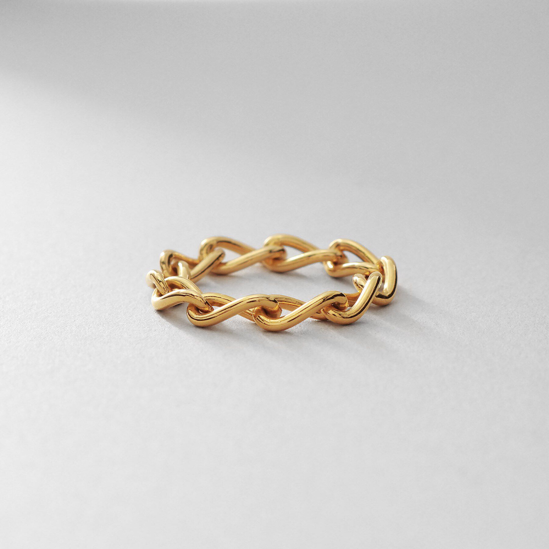 COCOSHNIK ONKITSCH「シルバー チェーンリング ロングカーブ GP」|リング|