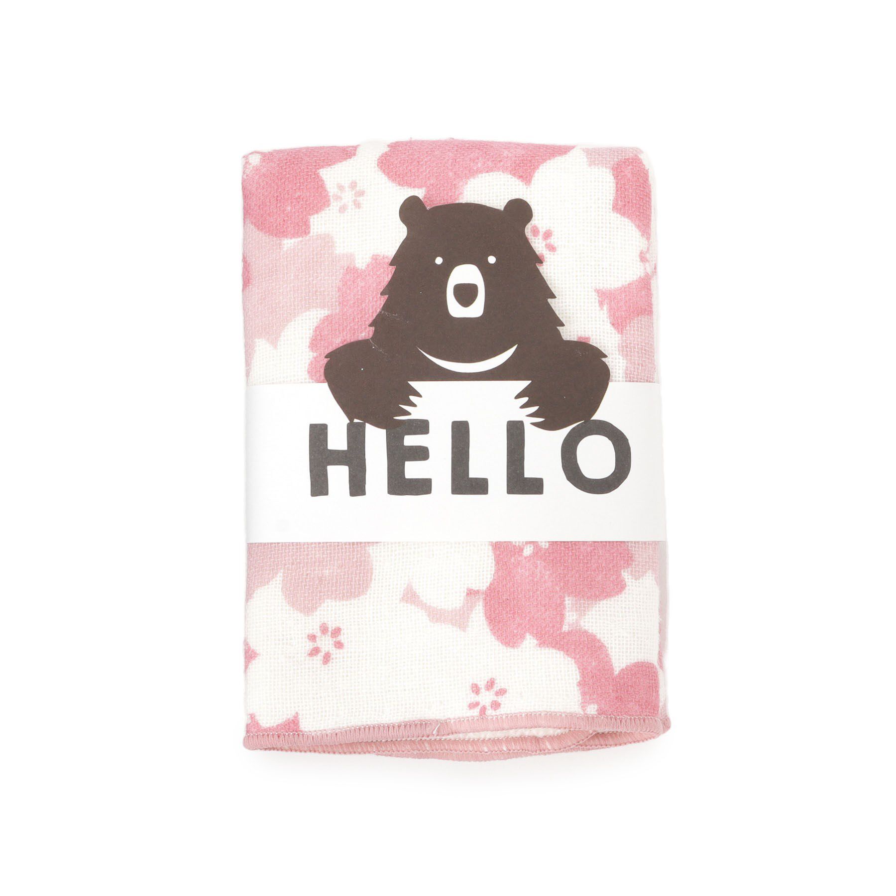 SHOO･LA･RUE「HELLOBEARタオルハンカチ サクラ」|ハンカチ|ピンク(071)