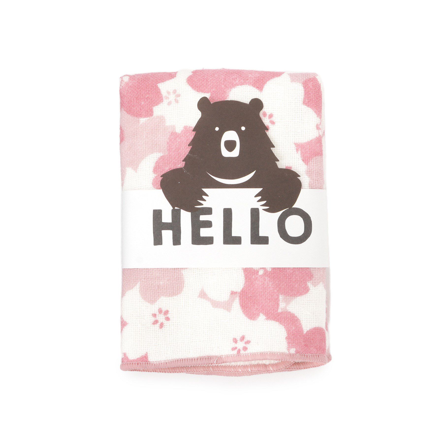 SHOO･LA･RUE「HELLOBEARタオルハンカチ サクラ」|ハンカチ|