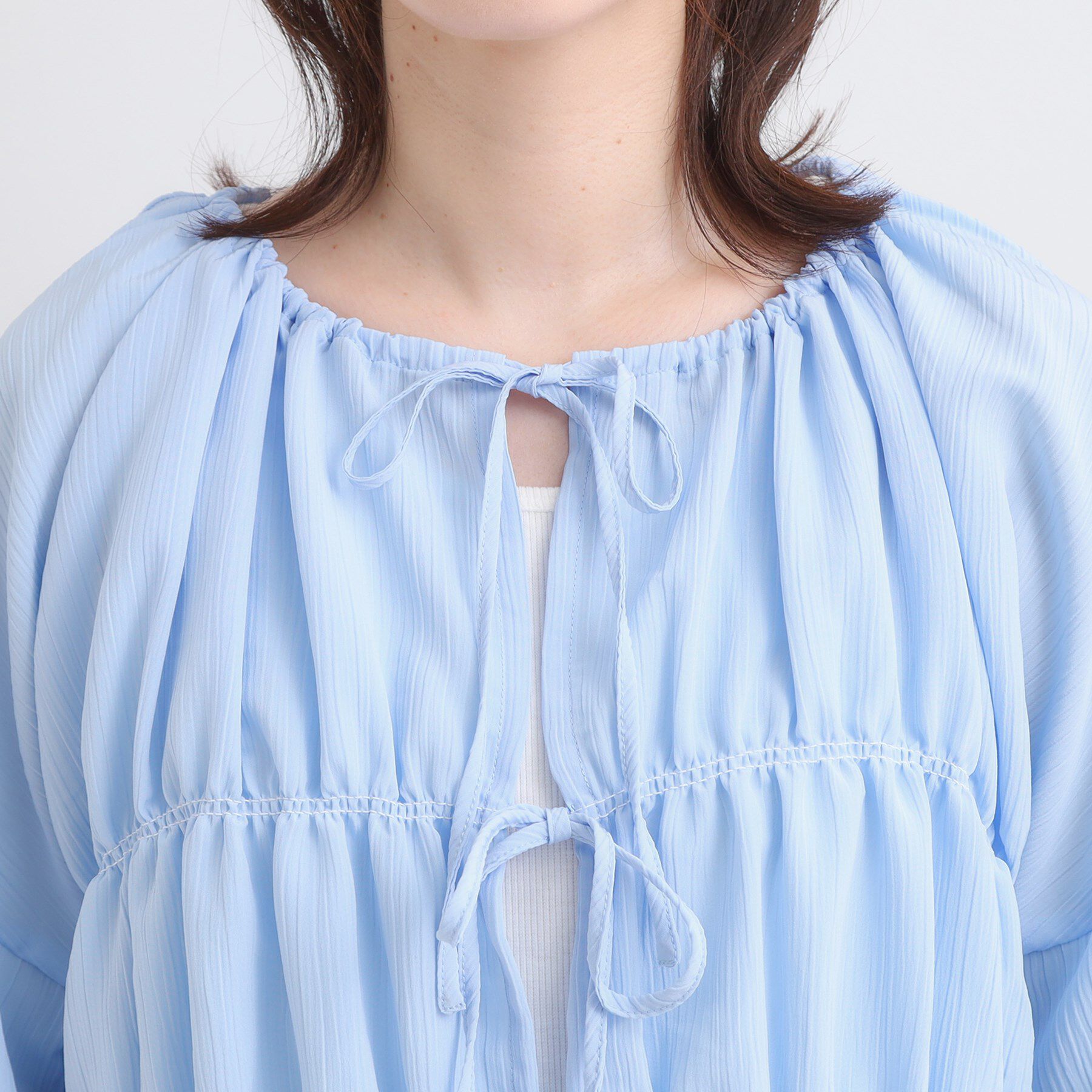 SHOO･LA･RUE「シャーリングデザインブラウス」|シャツ・ブラウス|