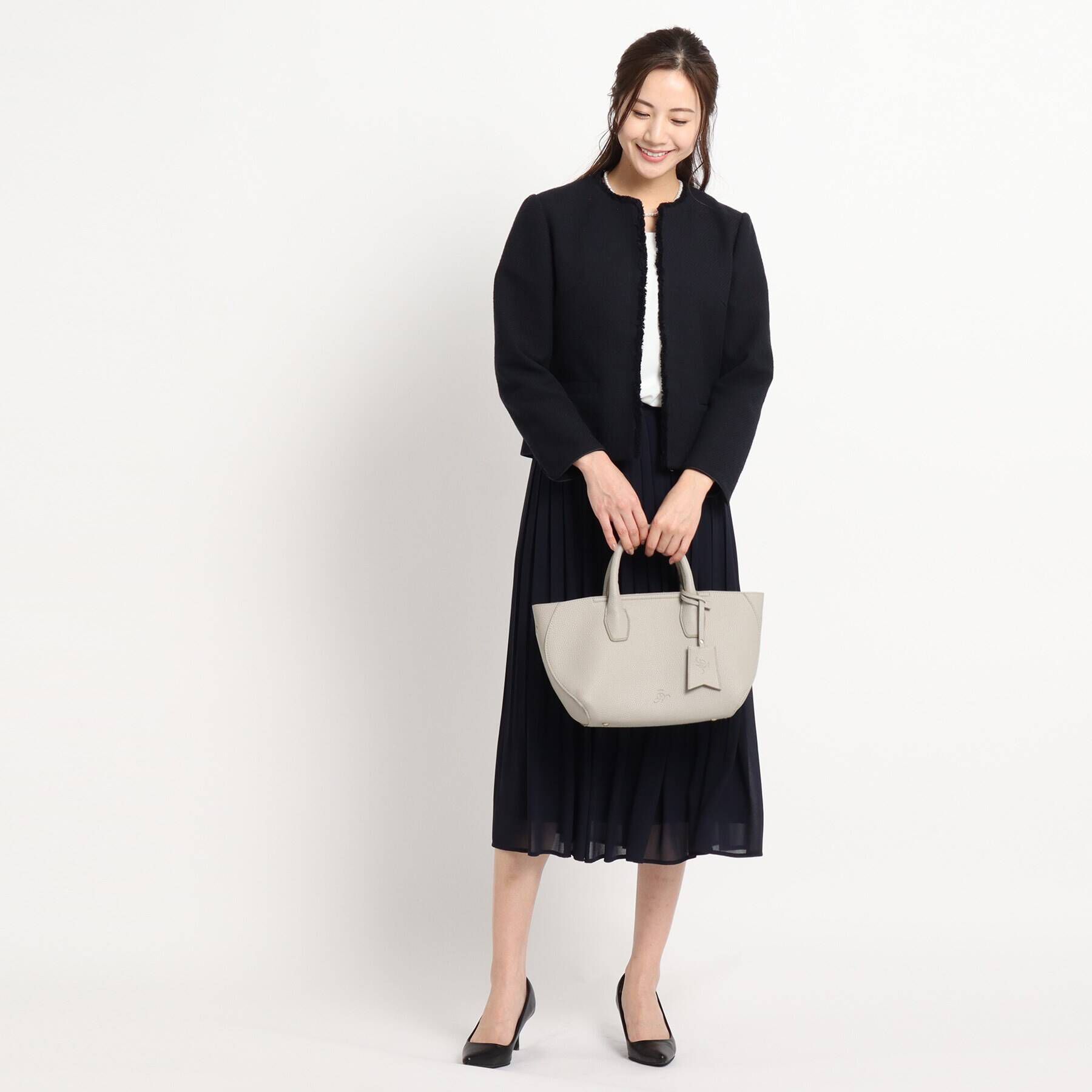 Dessin「【セレモニー/入卒】ツィード クルーネック ジャケット＜S～L＞」|ノーカラージャケット|