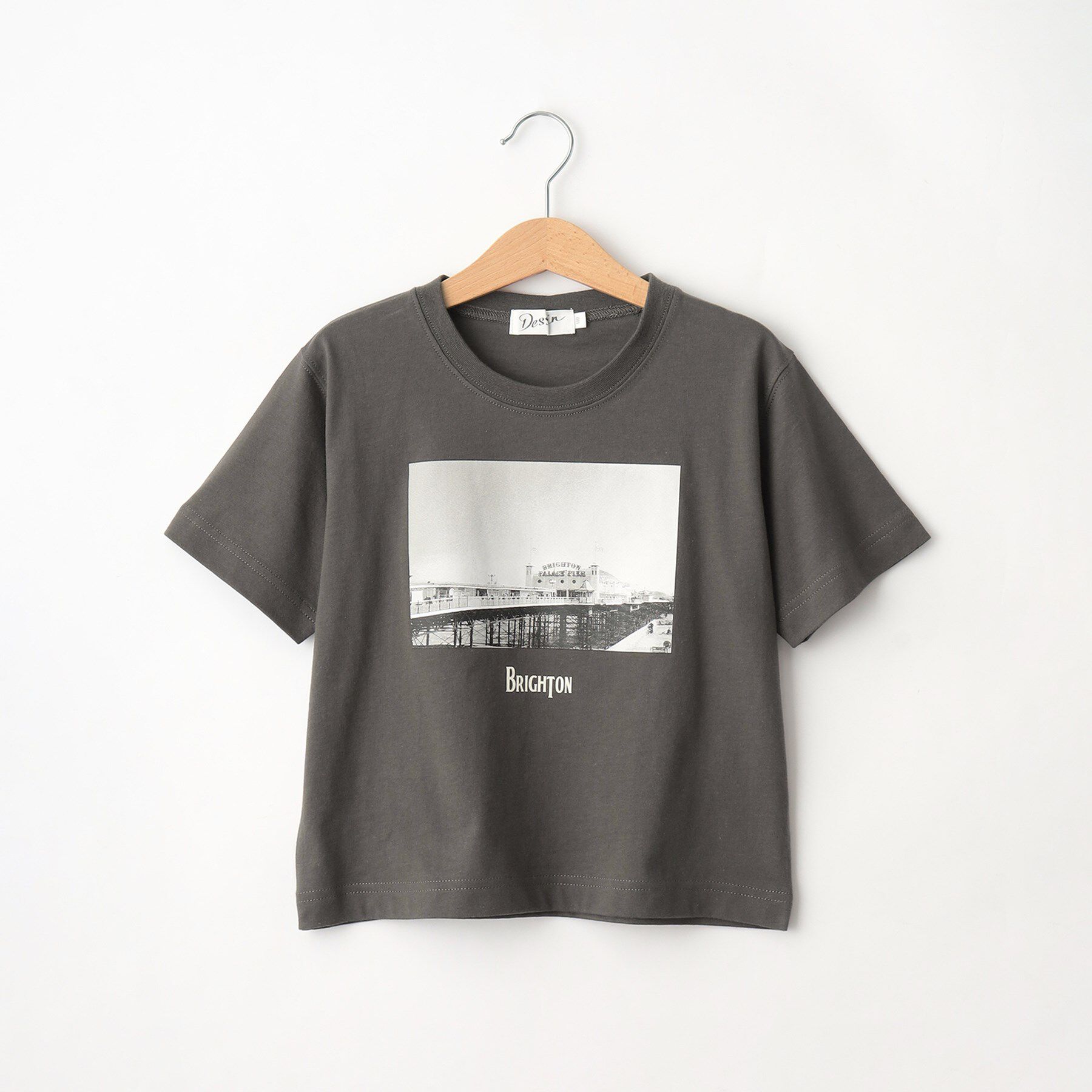 Dessin「【リンクコーデ】フォトプリントTシャツ」|Tシャツ・カットソー|チャコールグレー(0