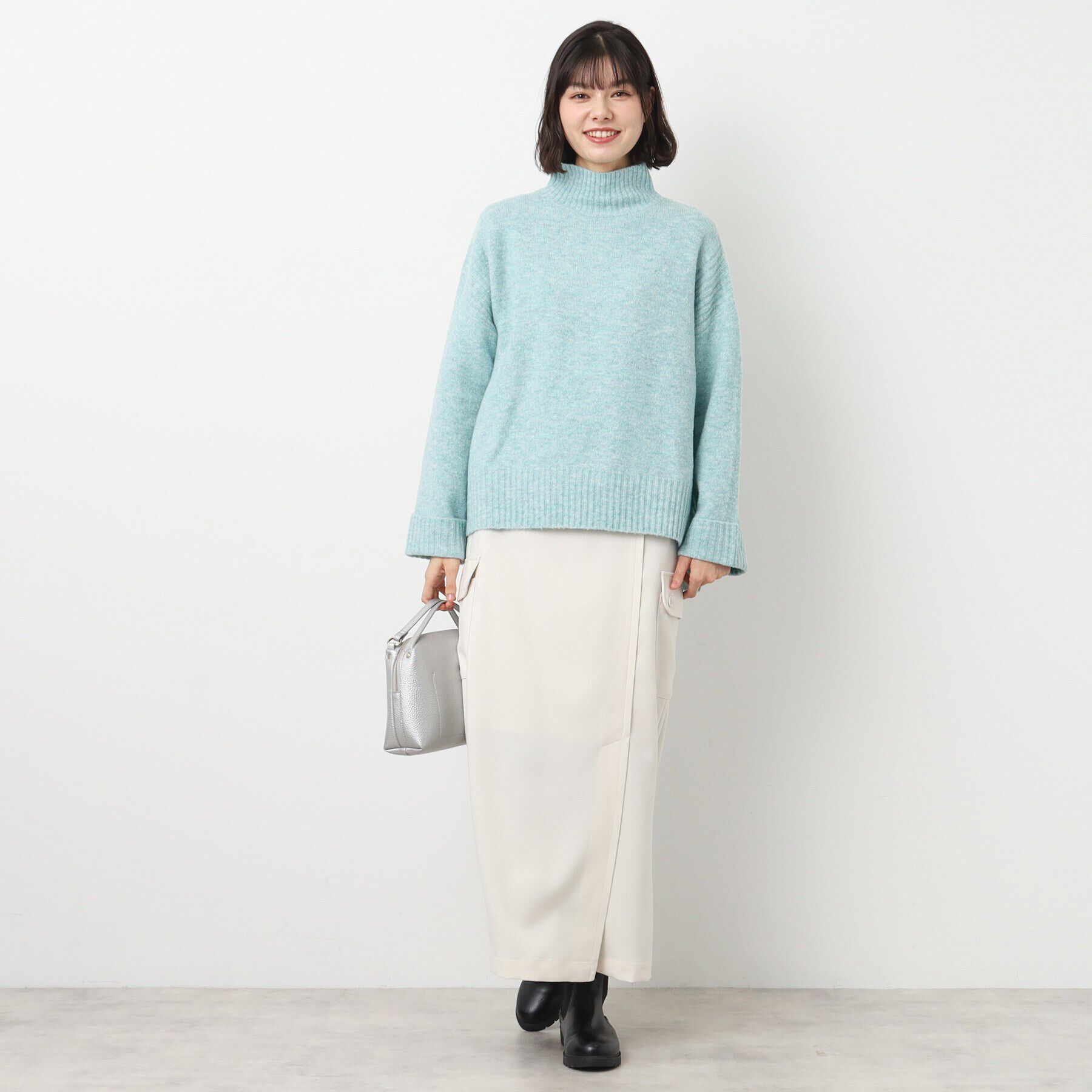 Dessin「【洗える】フェアリーハイネックニット（XS～L）」|ニット・セーター|