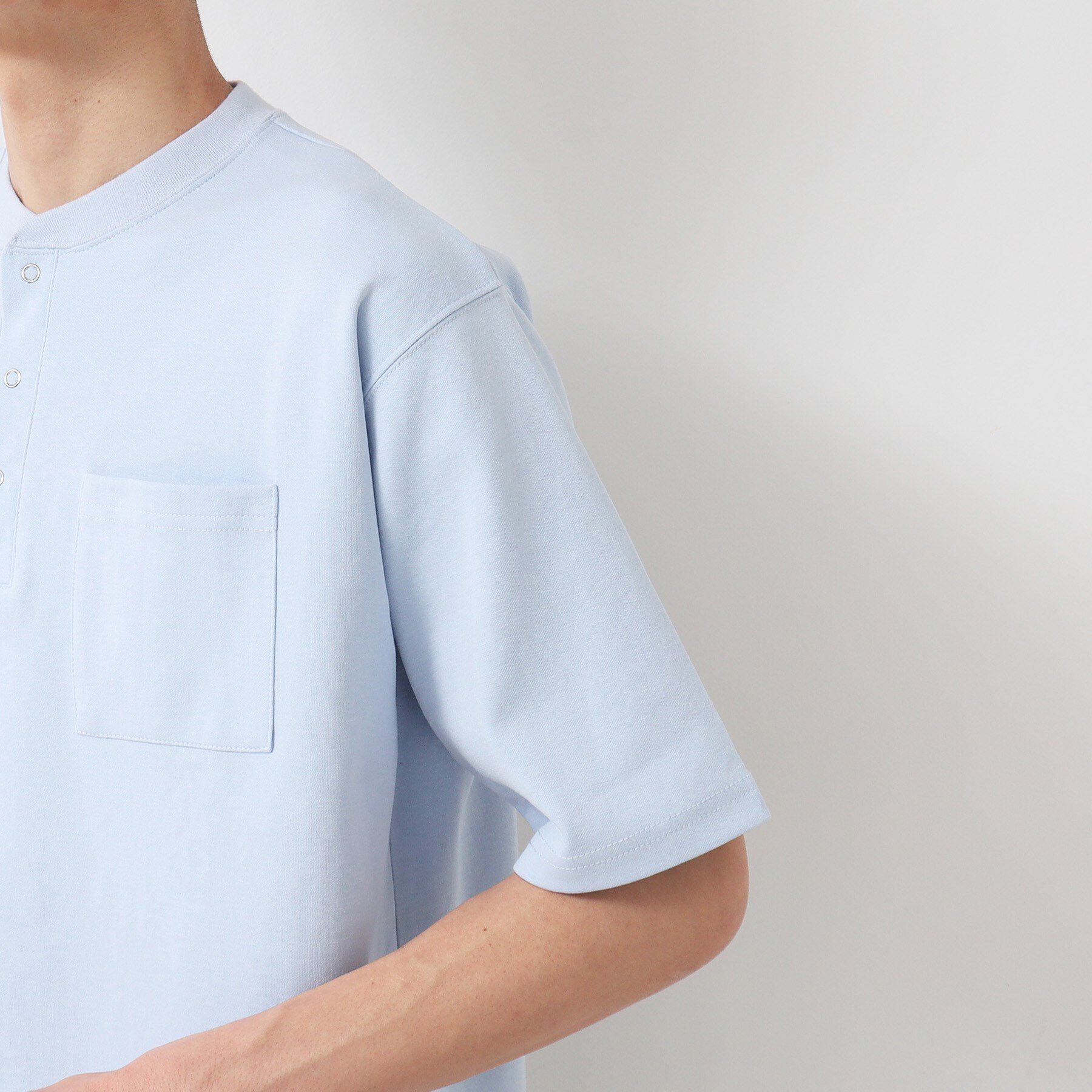 Dessin「【洗える】ヘンリーネックTシャツ」|Tシャツ・カットソー|