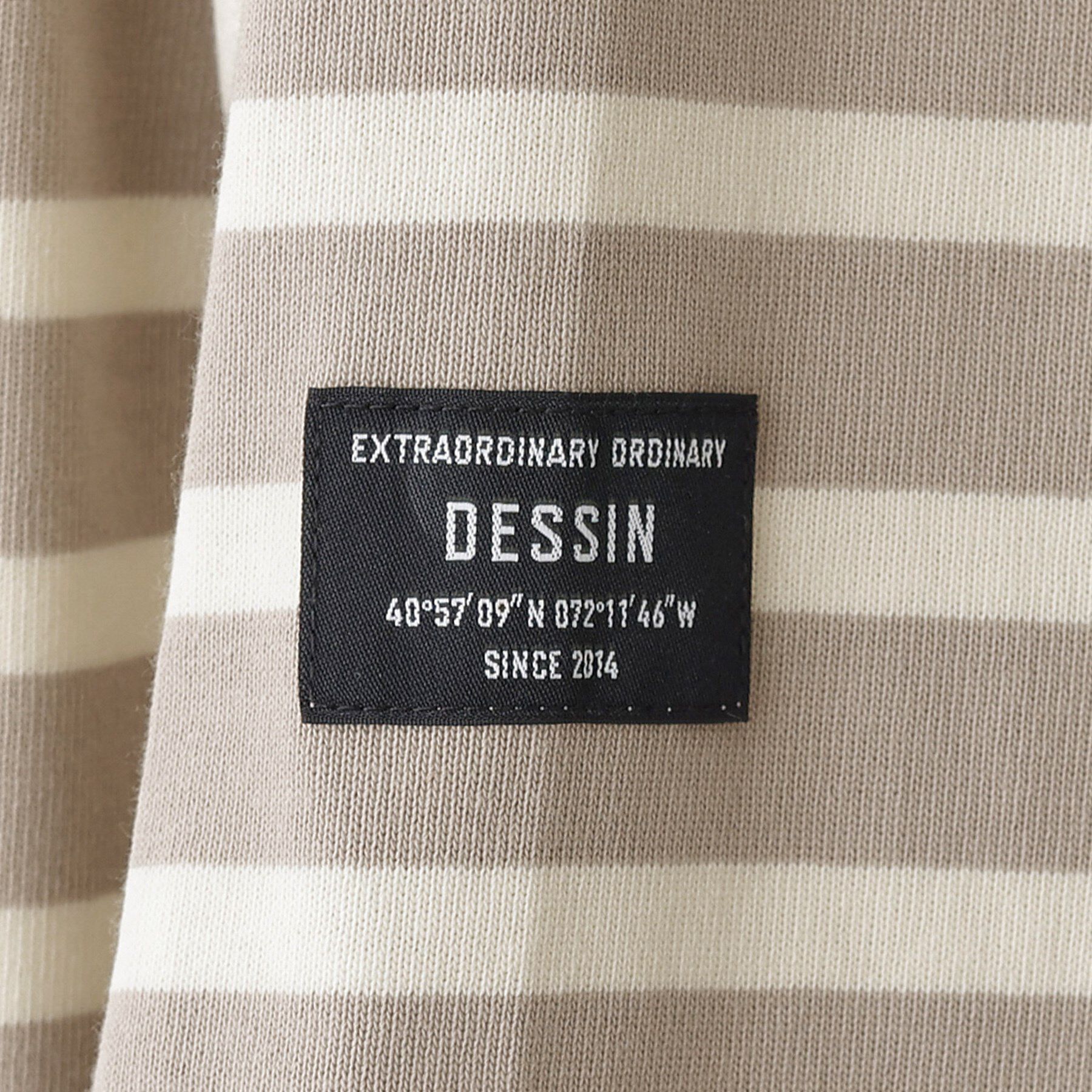 Dessin「【ユニセックス・洗える】ボートネックボーダーカットソー」|Tシャツ・カットソー|