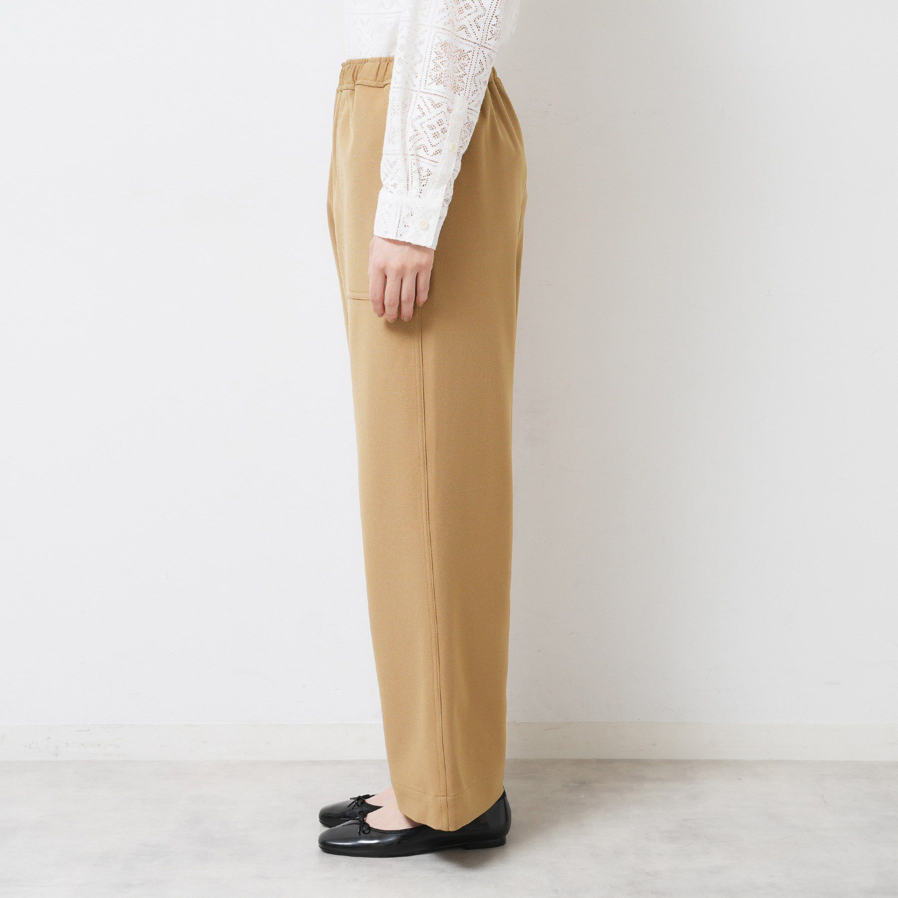 Dessin「【ウエストゴム/洗える】ツイルセミワイドパンツ」|その他|