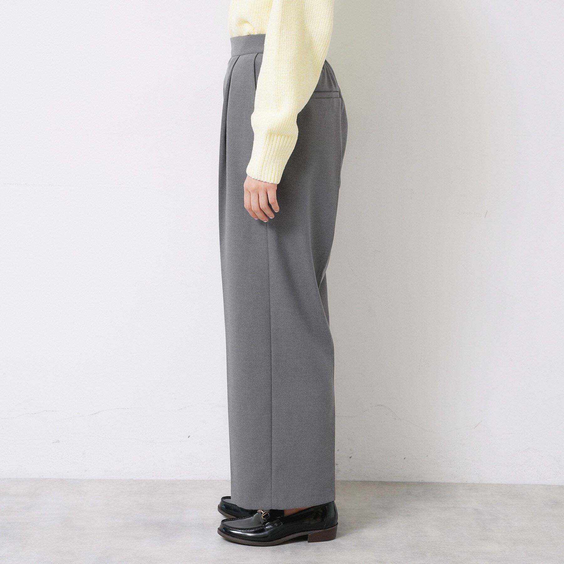 Dessin「【洗える】裏起毛セミワイドツイルパンツ」|その他|