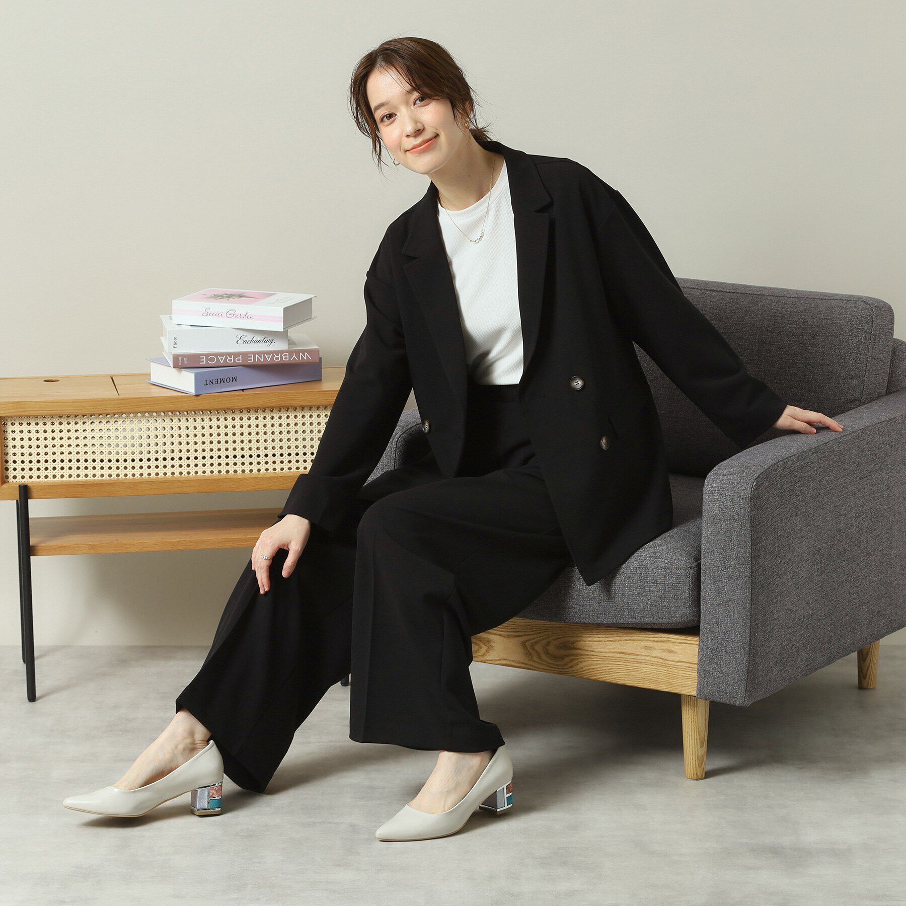 ITS&rsquo;DEMO「【洗濯機OK／吸水速乾／UVカット】カットジョーゼットジャケット」|テーラードジャケット|