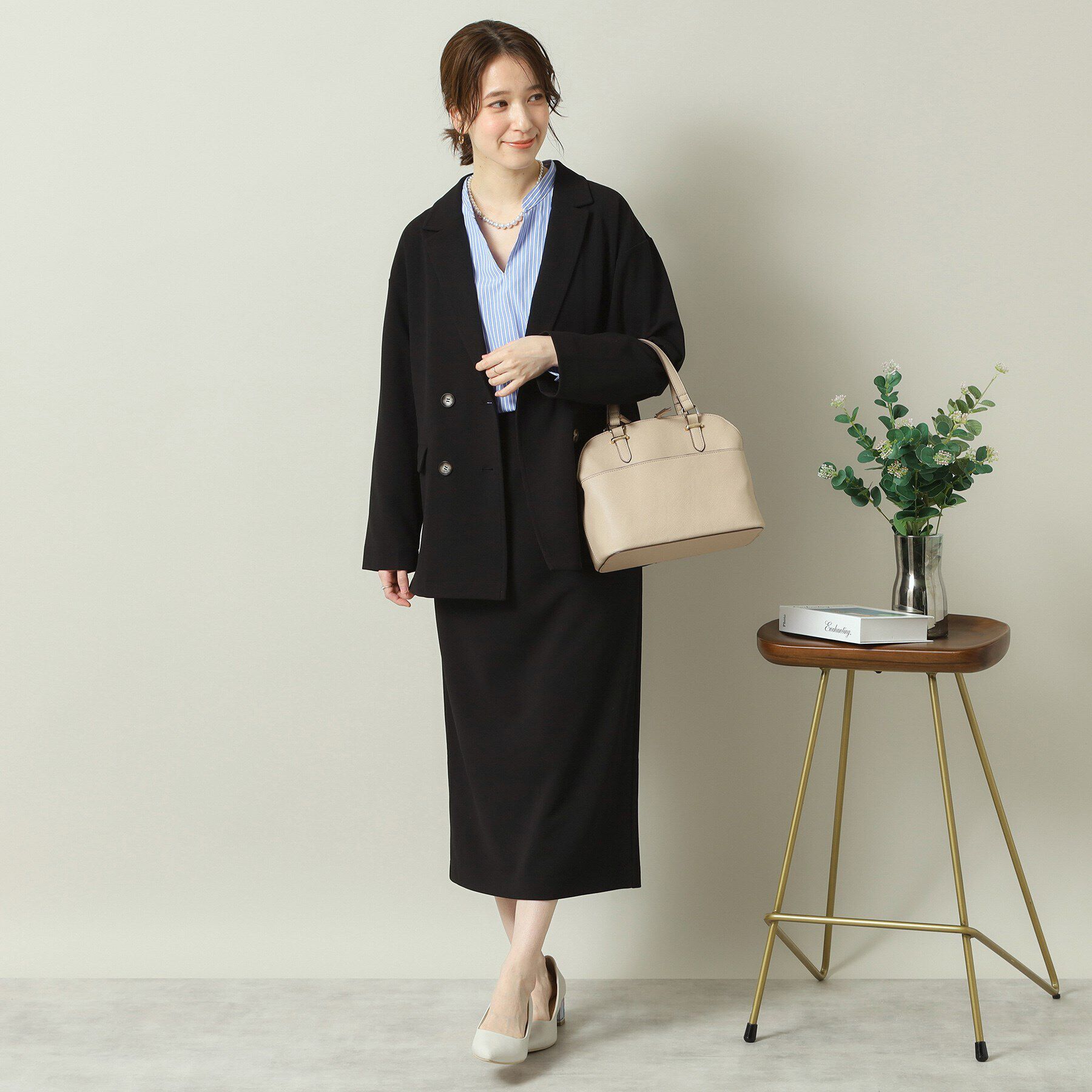 ITS&rsquo;DEMO「【洗濯機OK／吸水速乾／UVカット】カットジョーゼットジャケット」|テーラードジャケット|