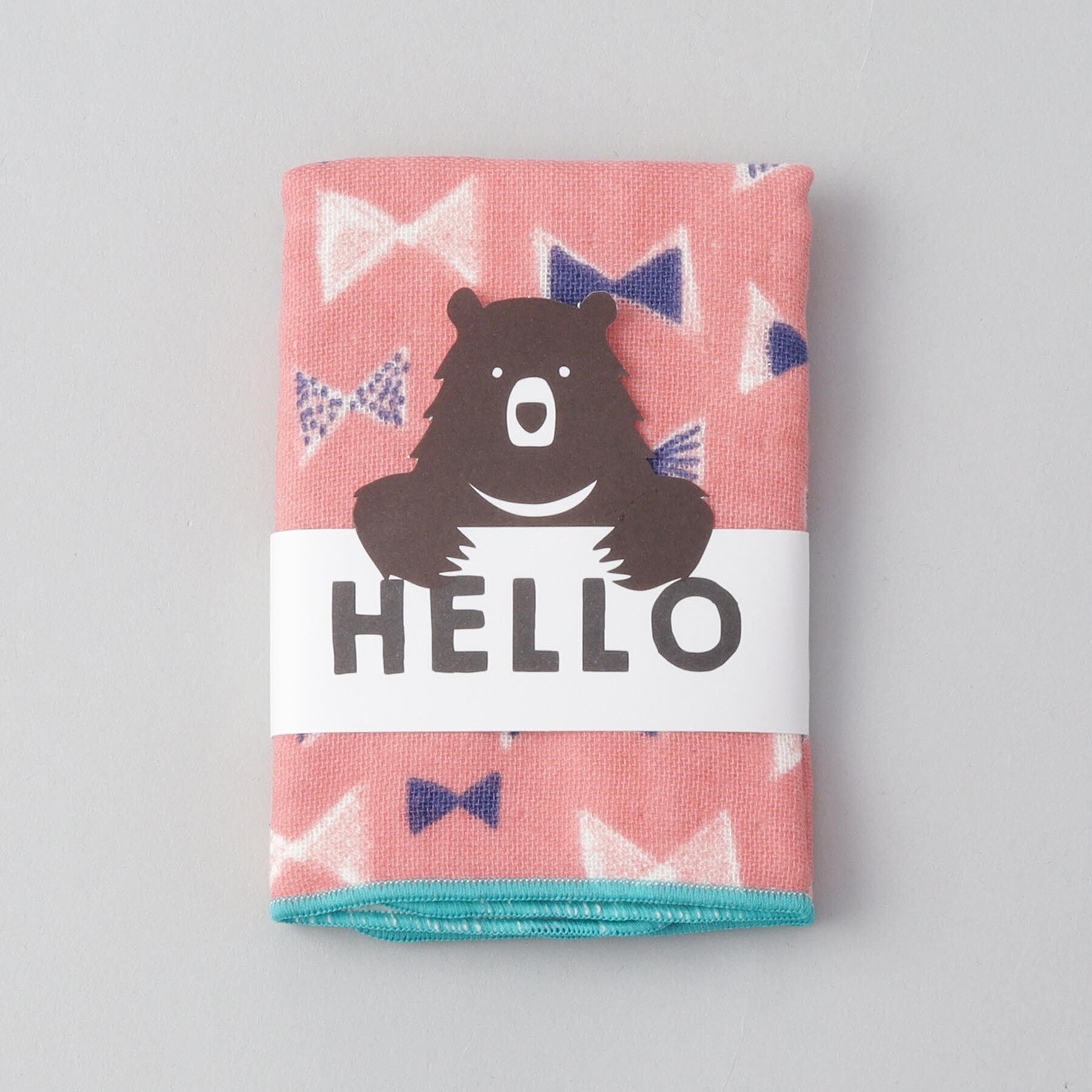 212 KITCHEN STORE「HELLO BEAR タオルハンカチ リボン」|ハンカチ|
