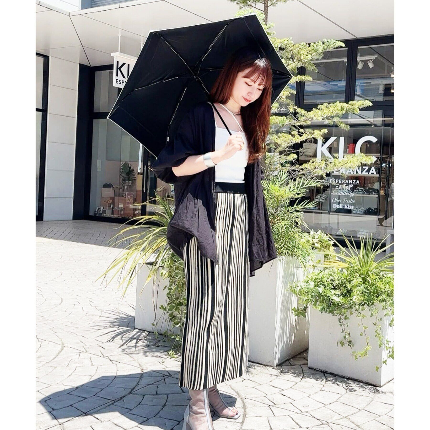 Ober Tashe「【紫外線遮蔽率90％以上/晴雨兼用/日傘/折りたたみ傘/UVカット/熱中症対策】バイカラー」|傘|