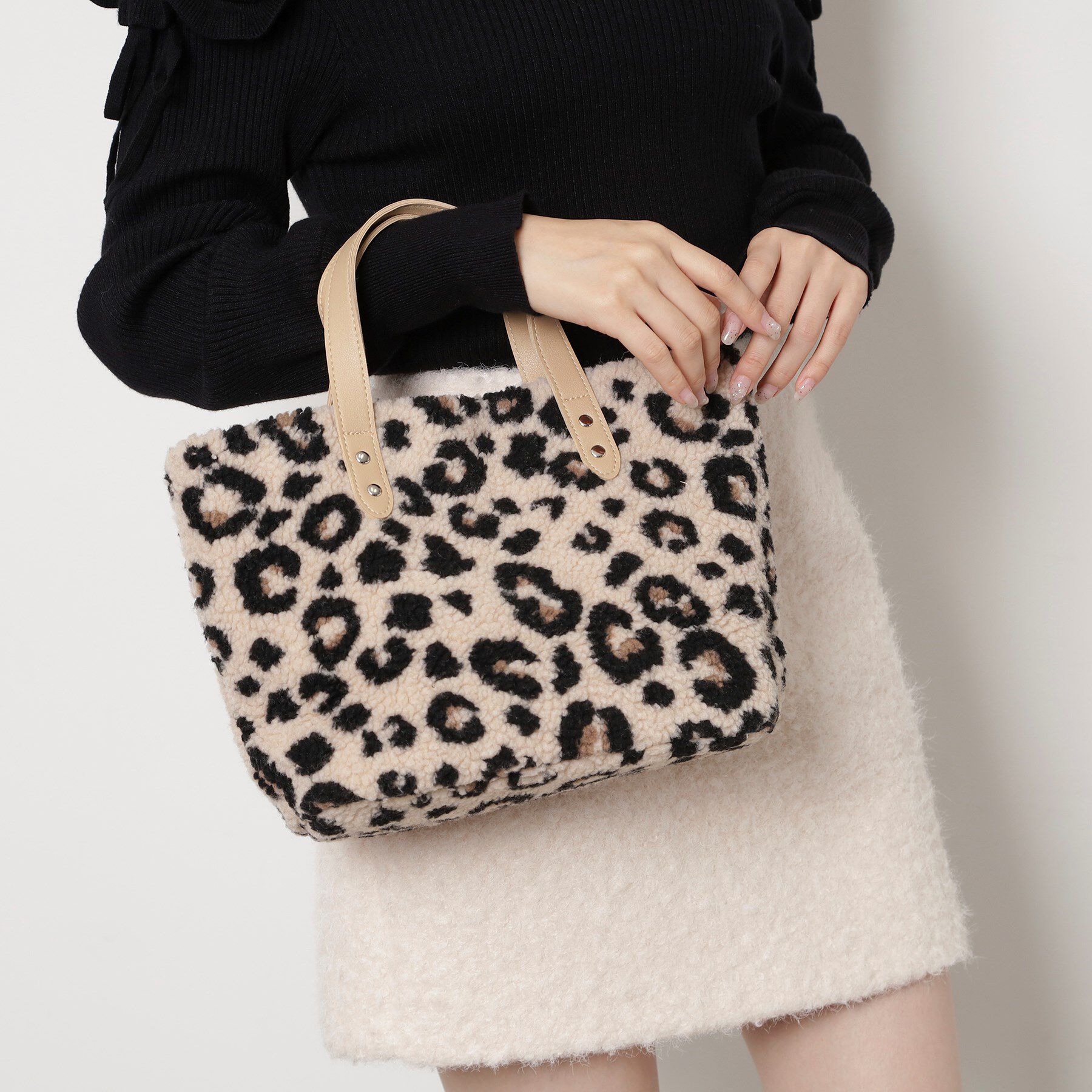 Ober Tashe「ボアプチバッグ」|ハンドバッグ|アニマル柄(003)