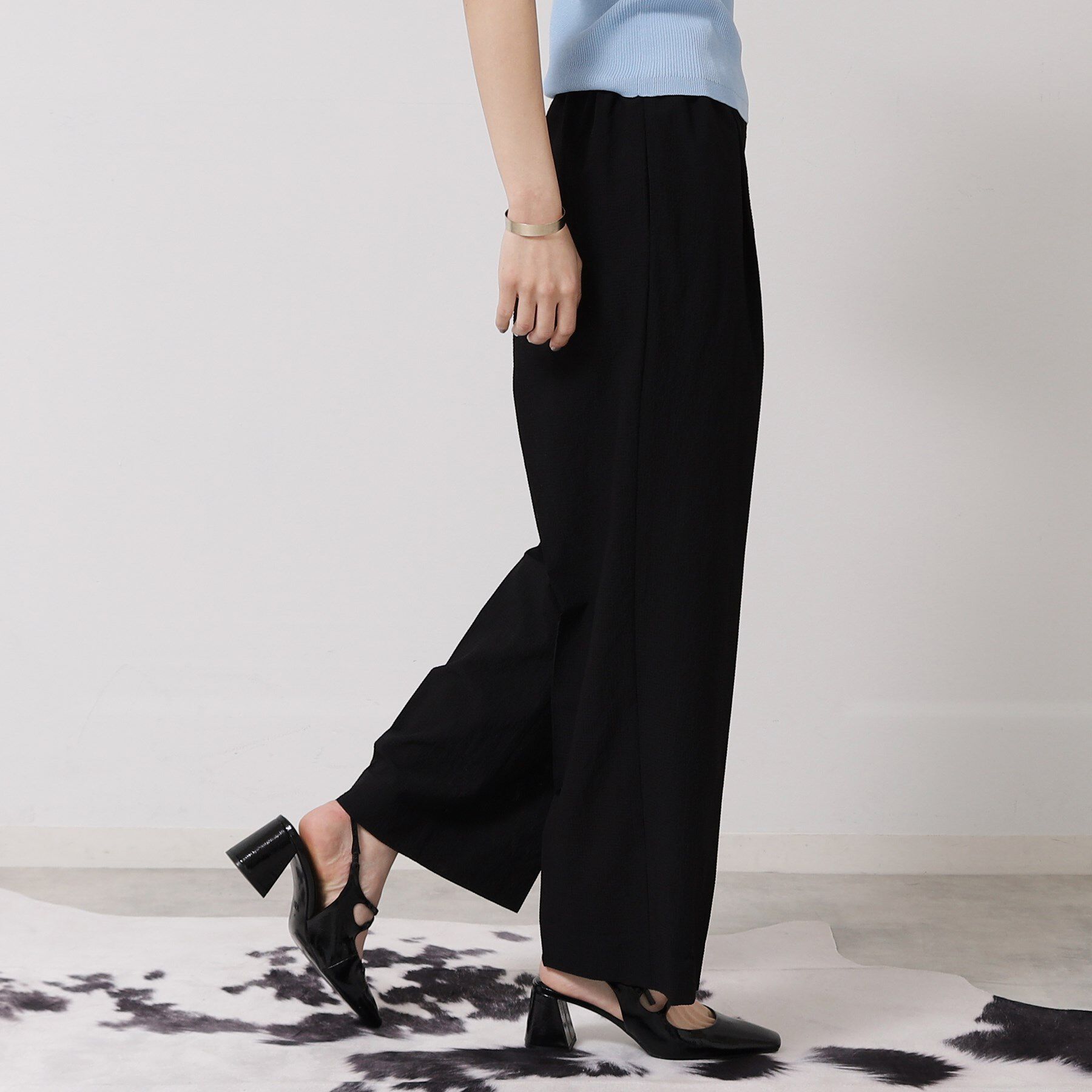 SunaUna「【ウエストゴム／カラ三素材】ワイドパンツ」|その他|