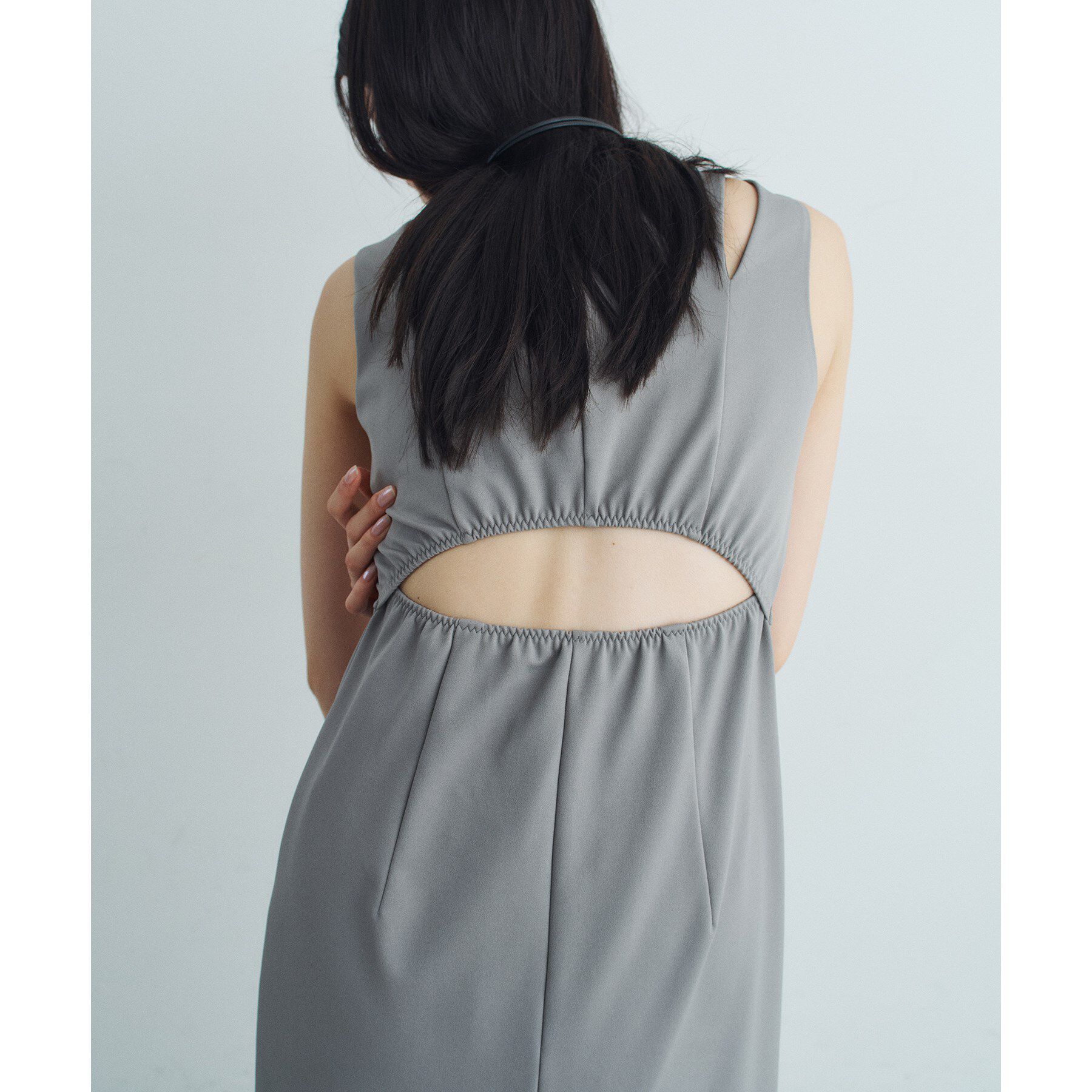 CODE A「slit jersey dress」|ワンピース|