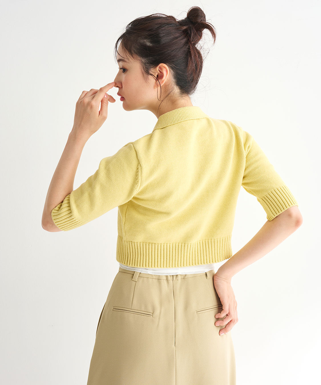 COCO DEAL「リリヤーンハーフスリーブニットカーディガン」|ニット・セーター|