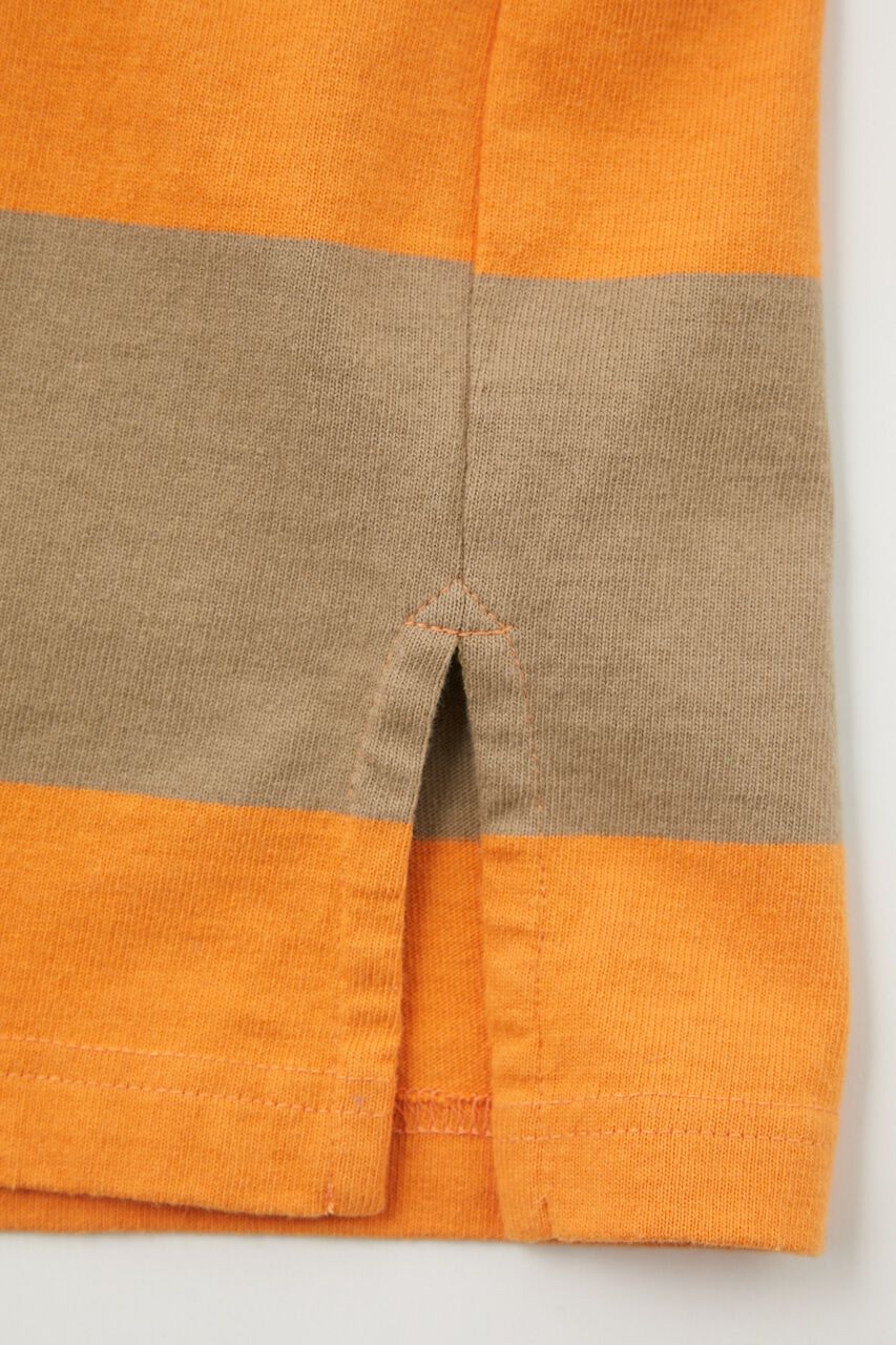 MOUSSY「GATHER SLEEVE RUGGER シャツ」|Tシャツ・カットソー|