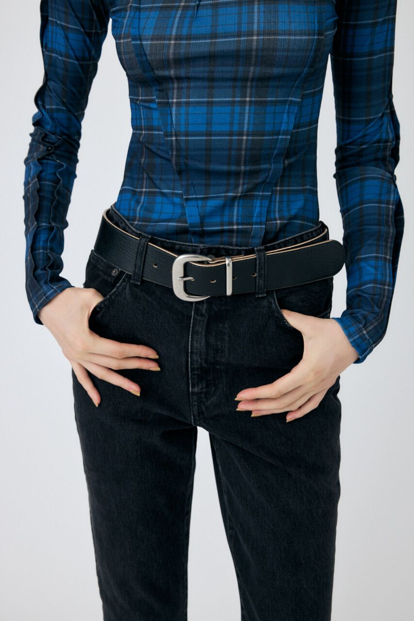 MOUSSY「SPLIT LEATHER ワイドベルト」|ベルト|