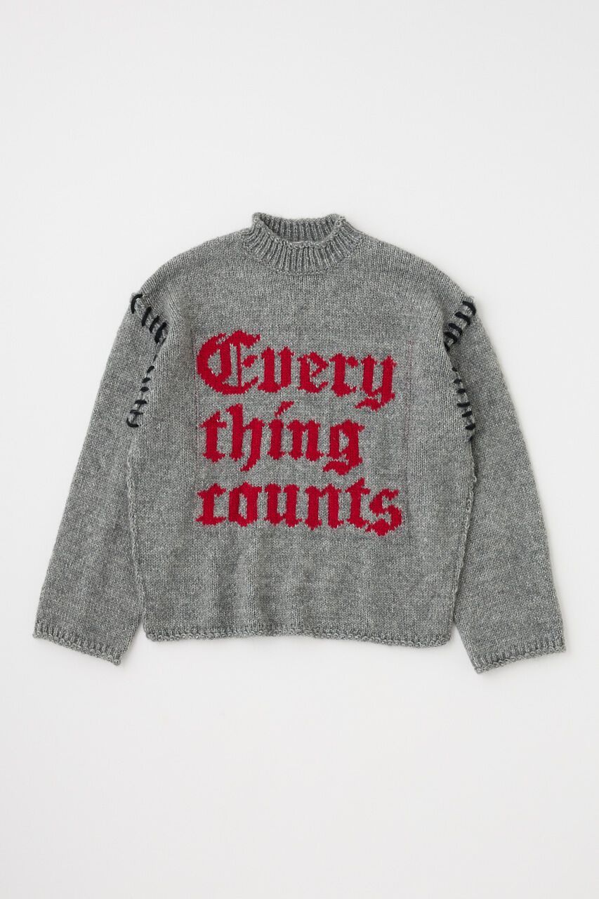 MOUSSY「KNITTED WORDS セーター」|ニット・セーター|