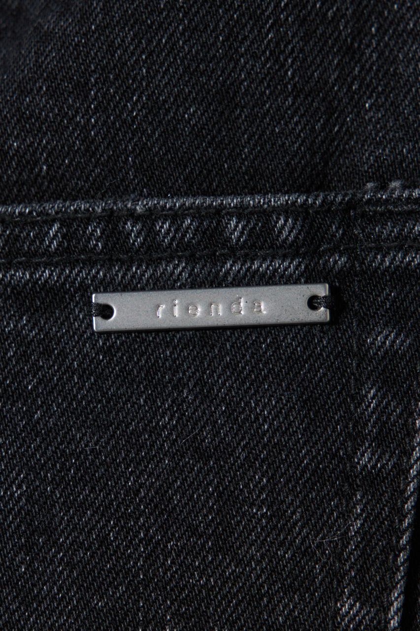 rienda「スタッズデザインワイドデニムパンツ」|その他|