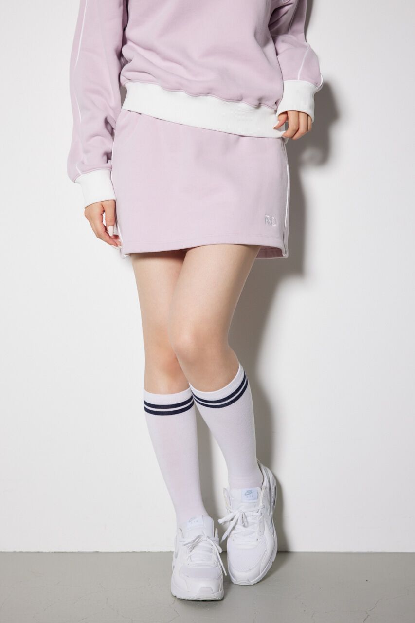rienda「サイドラインスウェットスカート」|スカート|