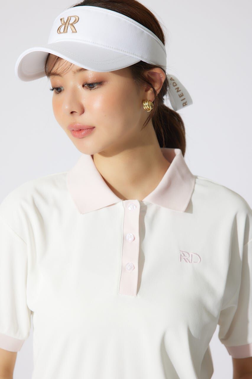 rienda「RDバイカラールーズポロシャツ」|シャツ・ブラウス|