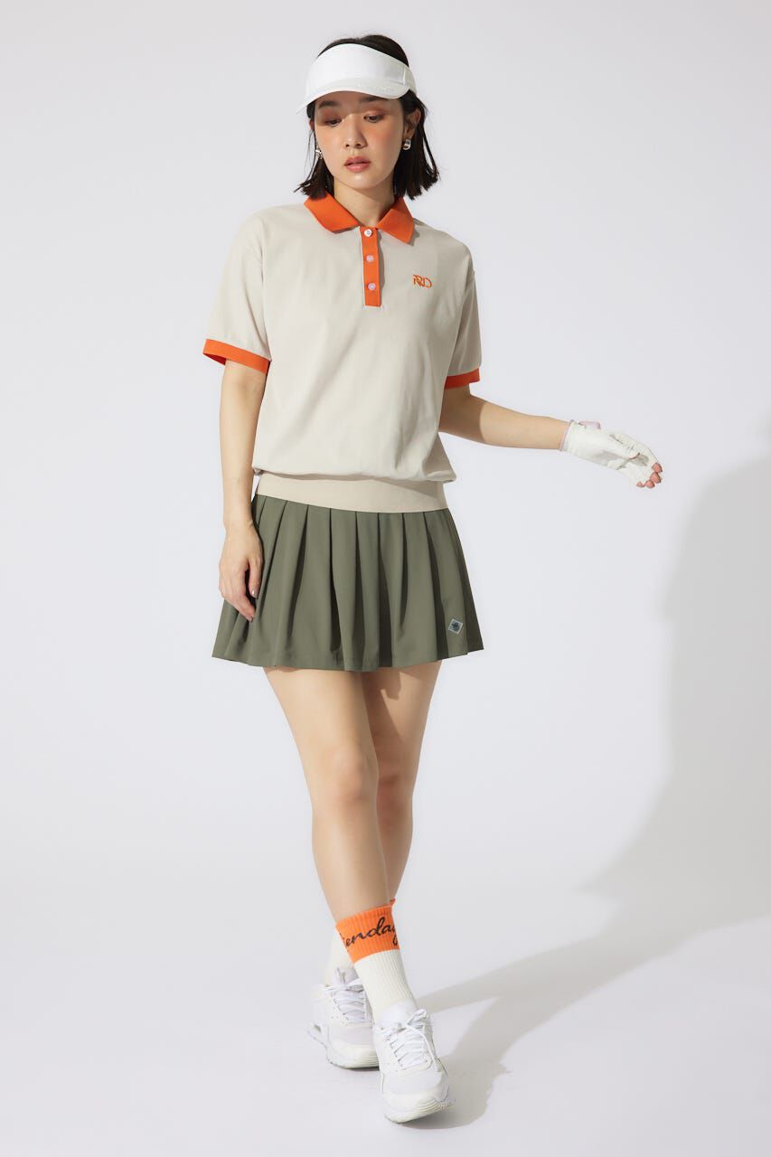 rienda「RDバイカラールーズポロシャツ」|シャツ・ブラウス|