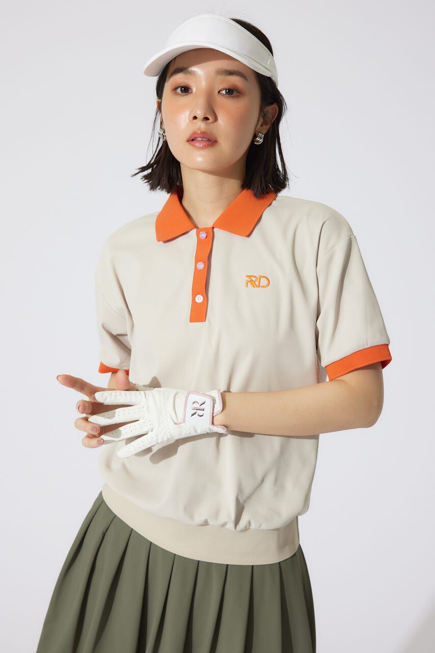 rienda「RDバイカラールーズポロシャツ」|シャツ・ブラウス|