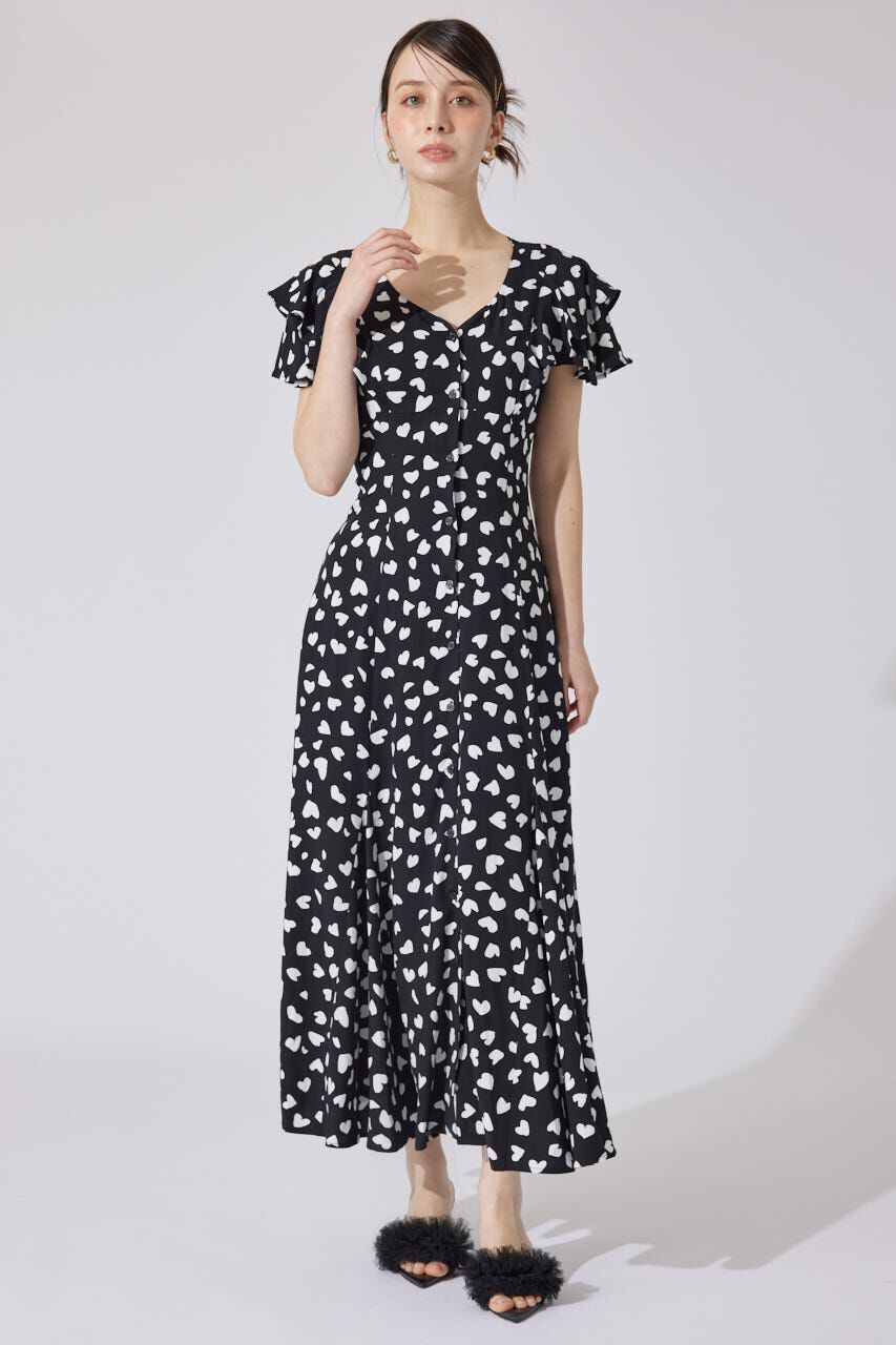 rienda「ダブルフレアスリーブワンピース」|ワンピース|