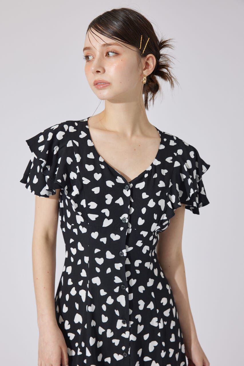 rienda「ダブルフレアスリーブワンピース」|ワンピース|