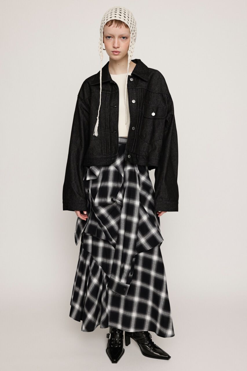 SLY「CROP DENIM JK-AB」|デニムジャケット|