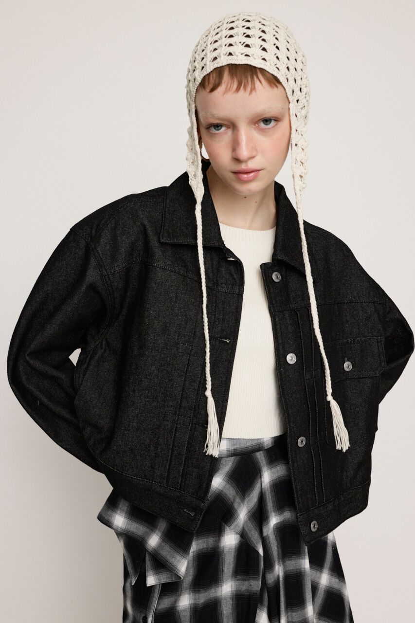 SLY「CROP DENIM JK-AB」|デニムジャケット|