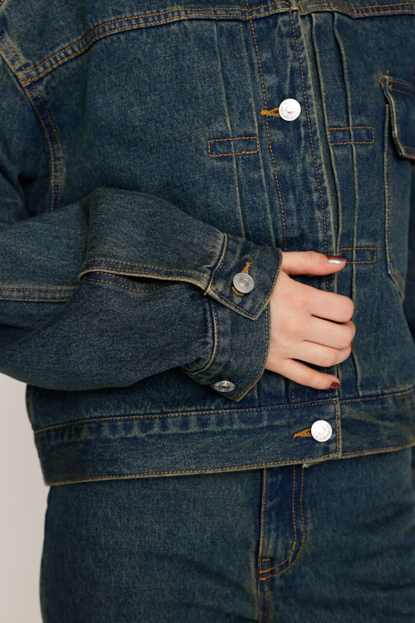 SLY「CROP DENIM JK-AB」|デニムジャケット|