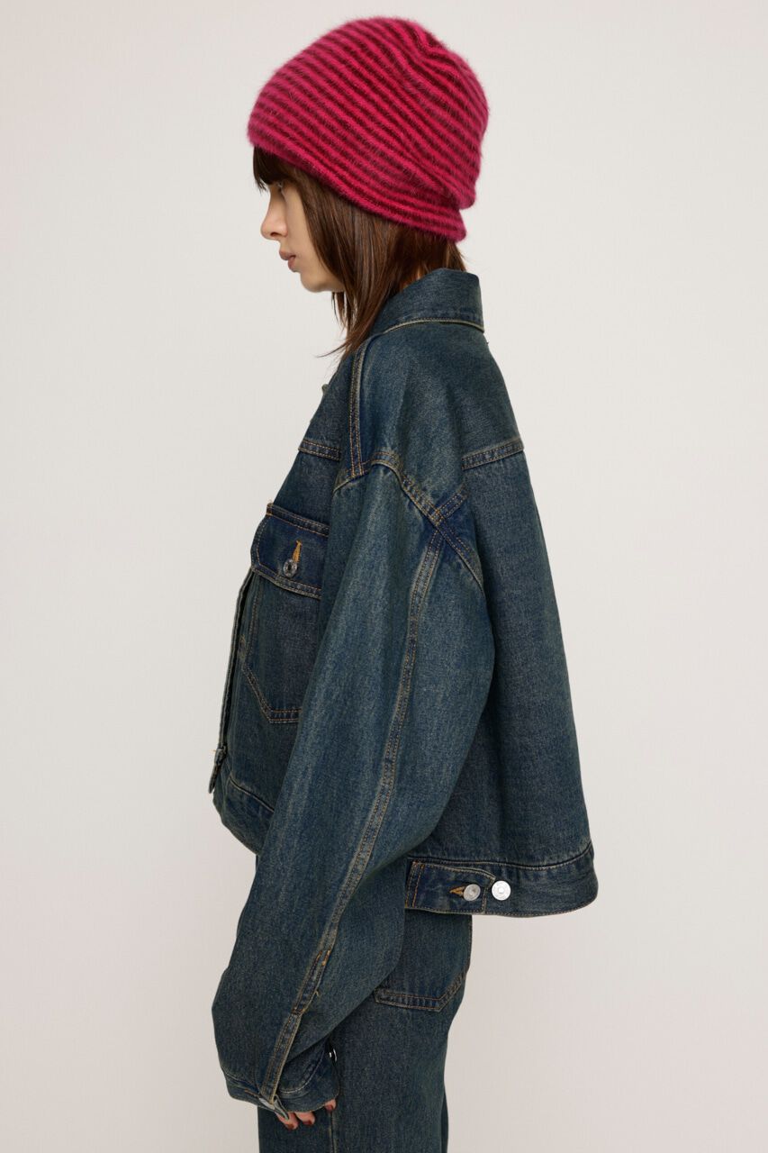 SLY「CROP DENIM JK-AB」|デニムジャケット|