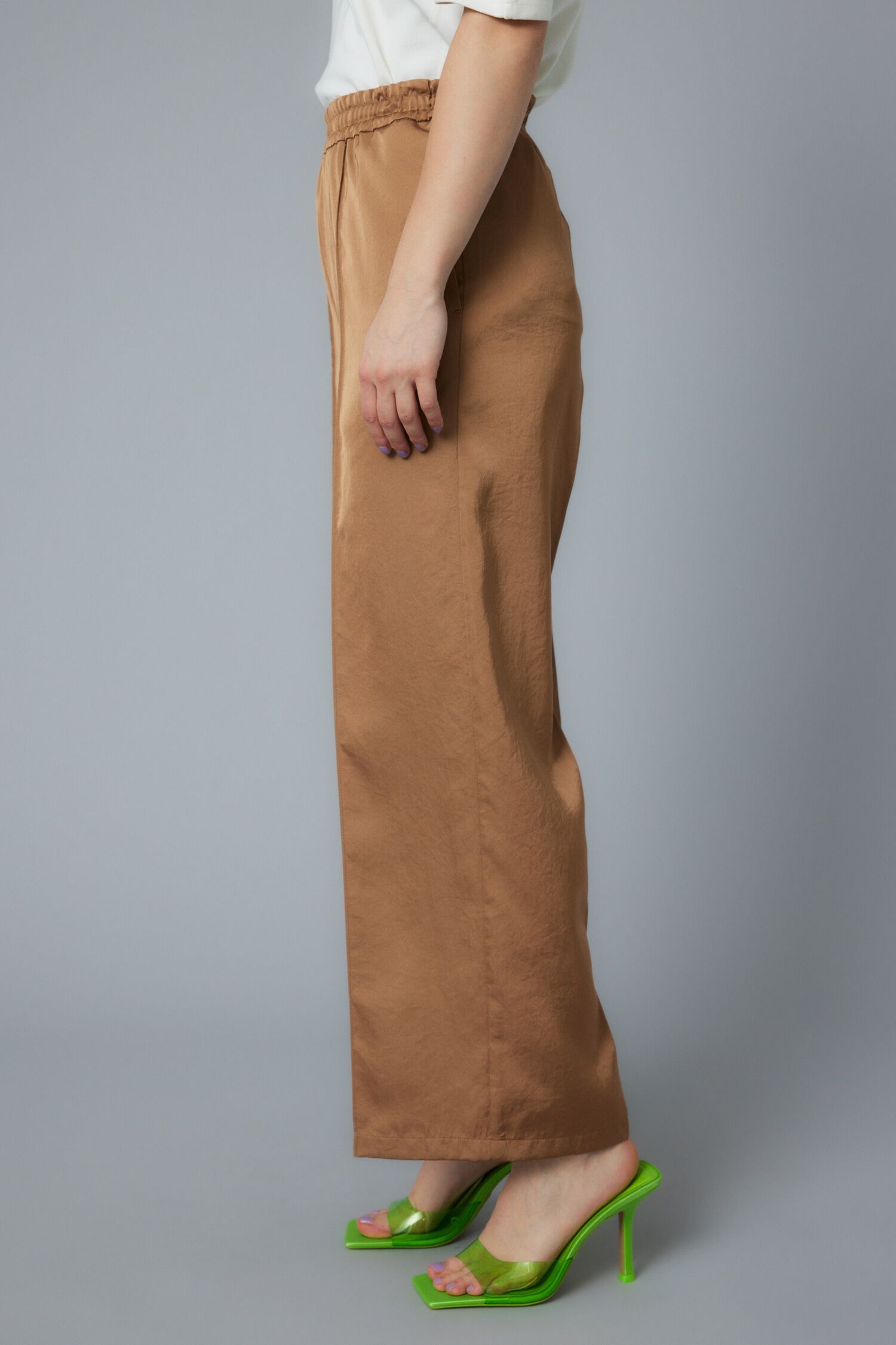 HeRIN.CYE「Center press satin pants」|その他|