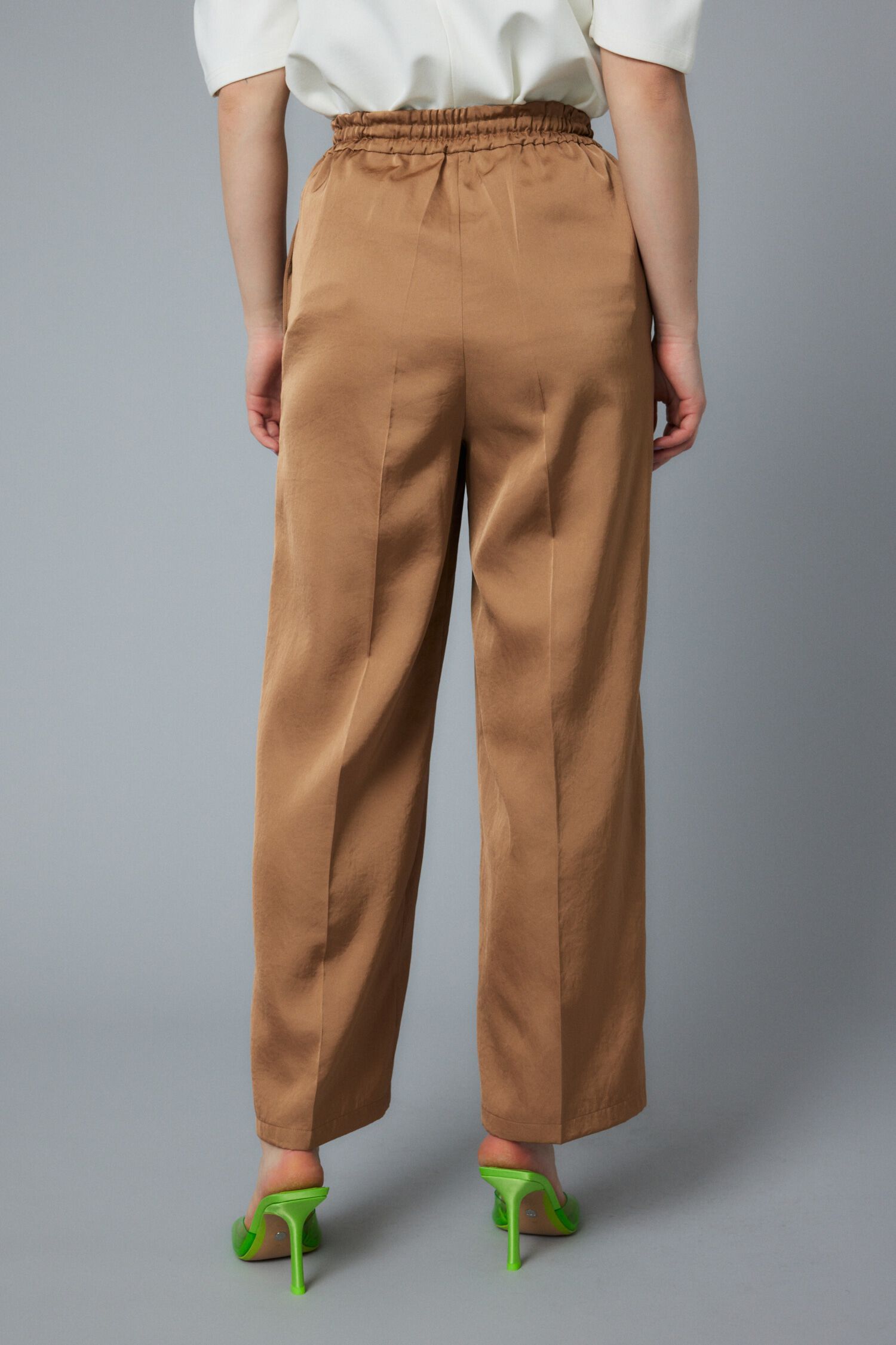 HeRIN.CYE「Center press satin pants」|その他|