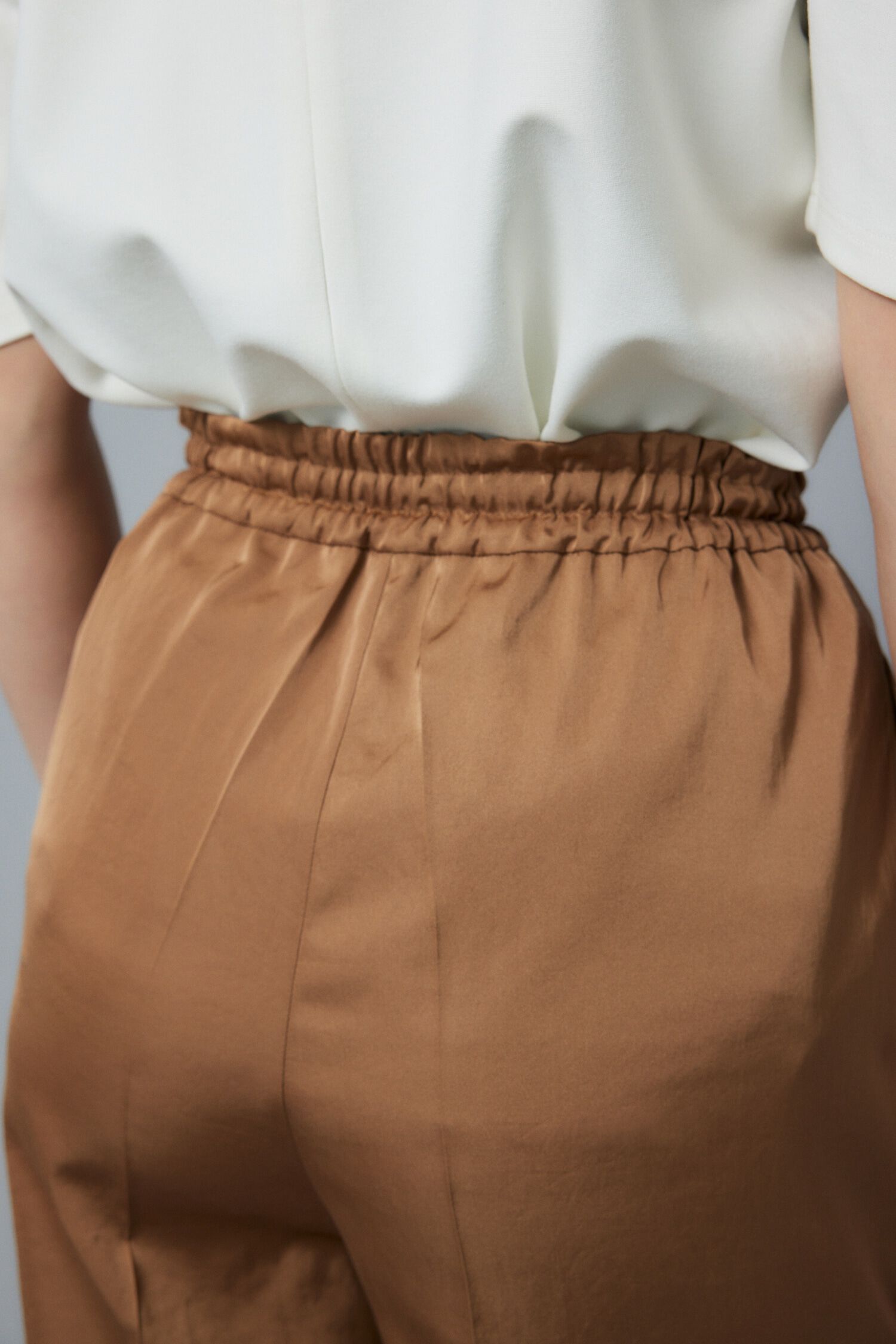 HeRIN.CYE「Center press satin pants」|その他|