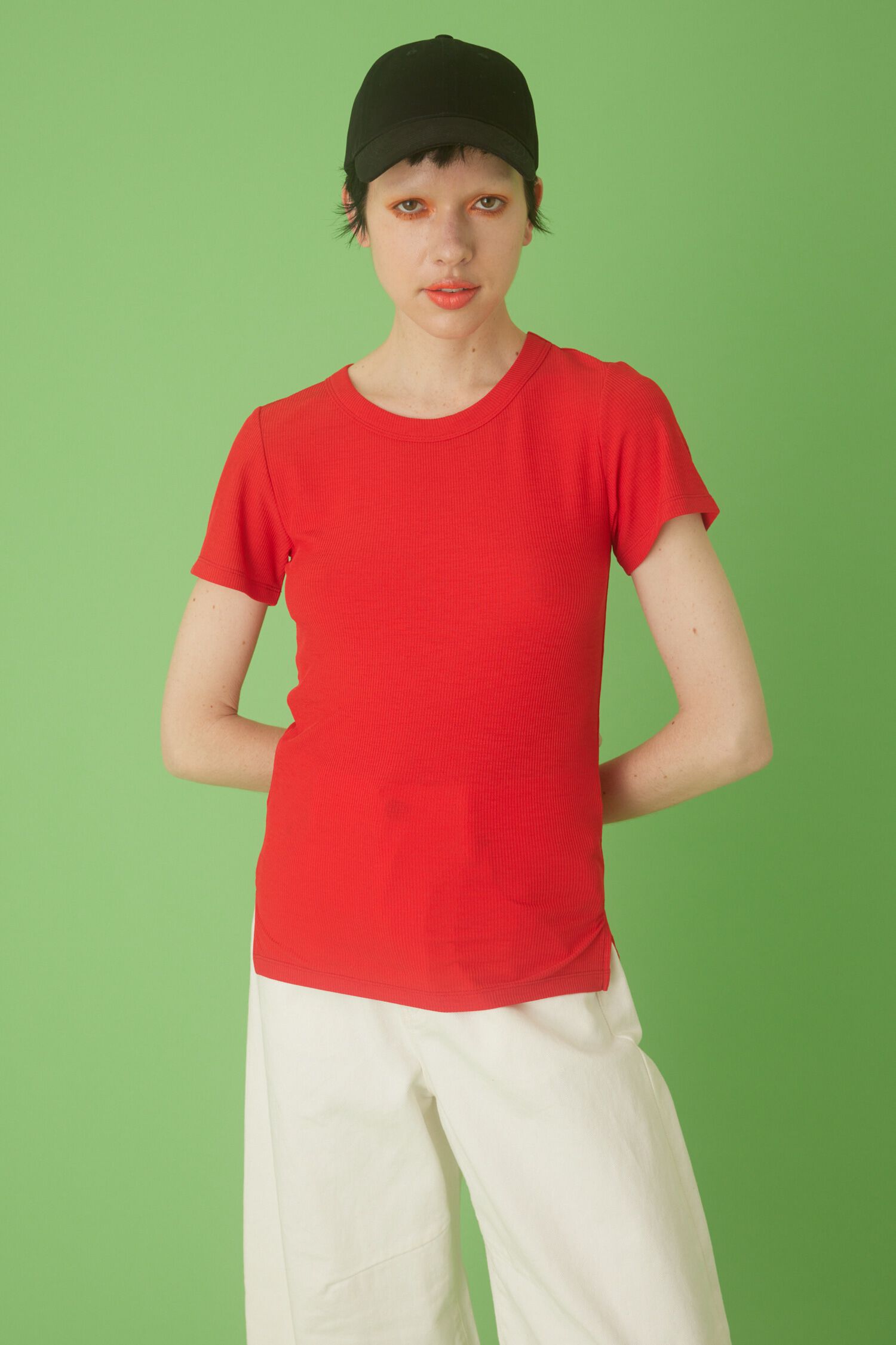 HeRIN.CYE「Crew neck tee」|Tシャツ・カットソー|RED
