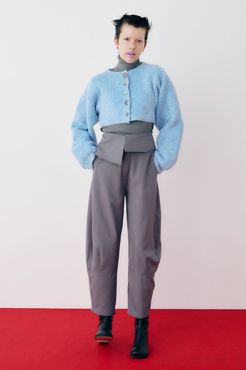 HeRIN.CYE「Cocoon peplum pants」|その他|GRY