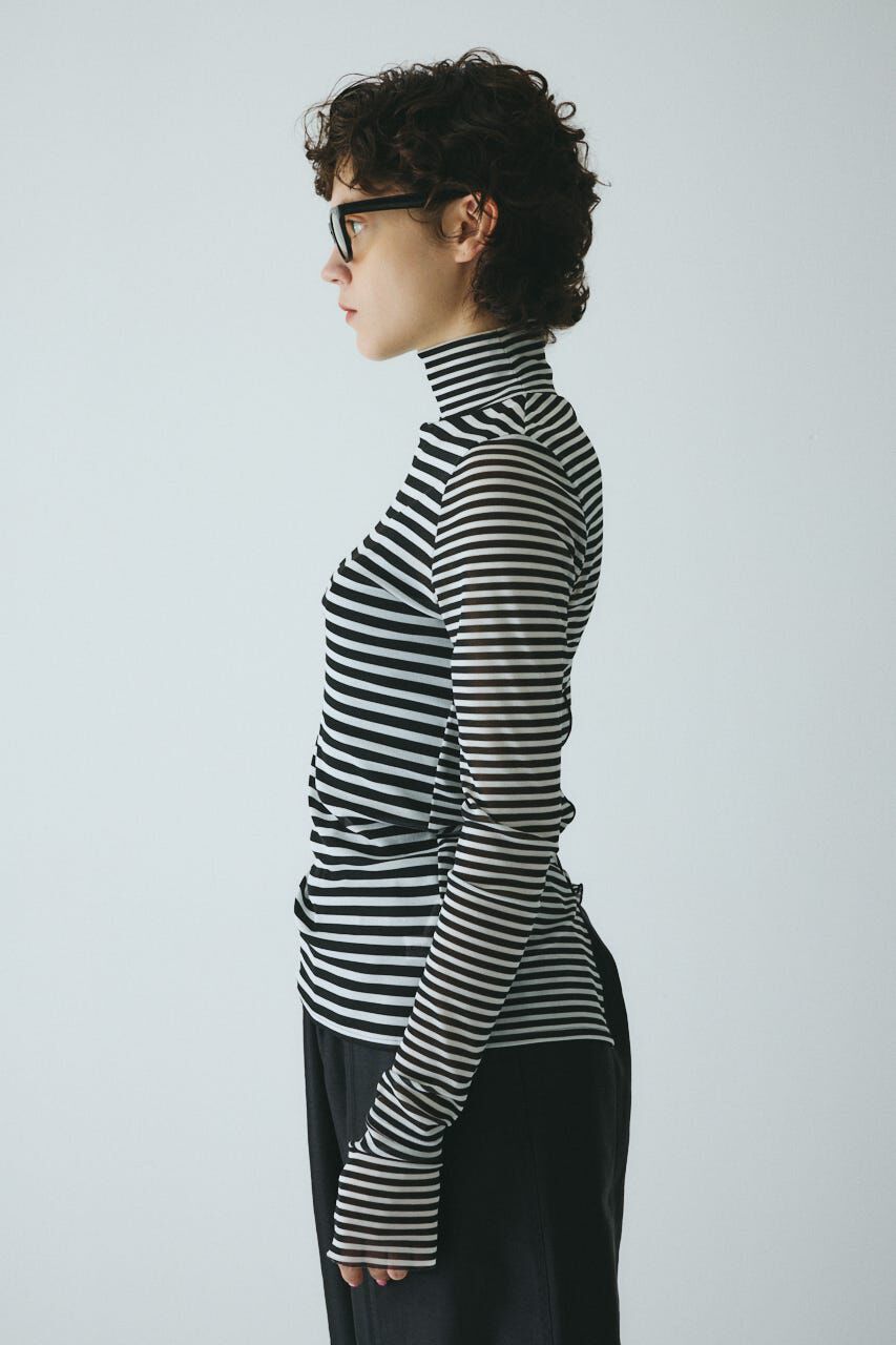 HeRIN.CYE「High neck mesh inner tops」|Tシャツ・カットソー|