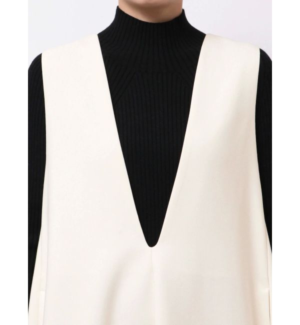 ELENDEEK「DEEP V NECK A-LINE OP」|ワンピース|