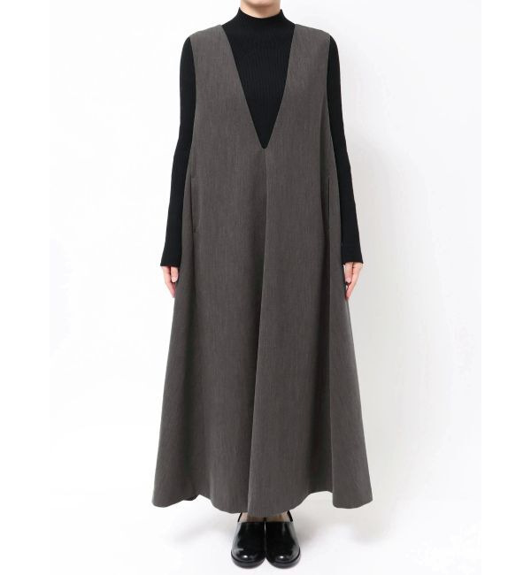 ELENDEEK「DEEP V NECK A-LINE OP」|ワンピース|