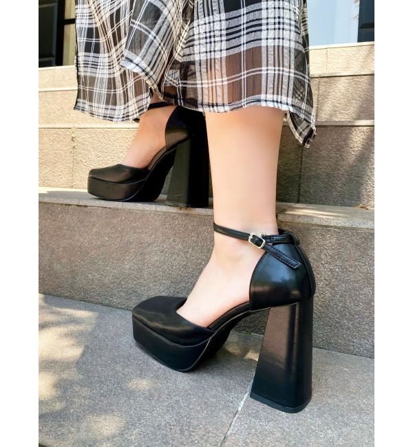 RESEXXY「チャンキーパンプス」|パンプス|ブラック