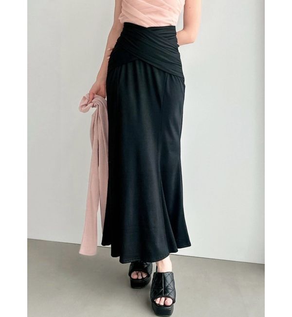RESEXXY「カシュクールマーメイドスカート」|スカート|ブラック