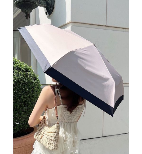 RESEXXY「バイカラーデザイン日傘」|傘|ベージュ