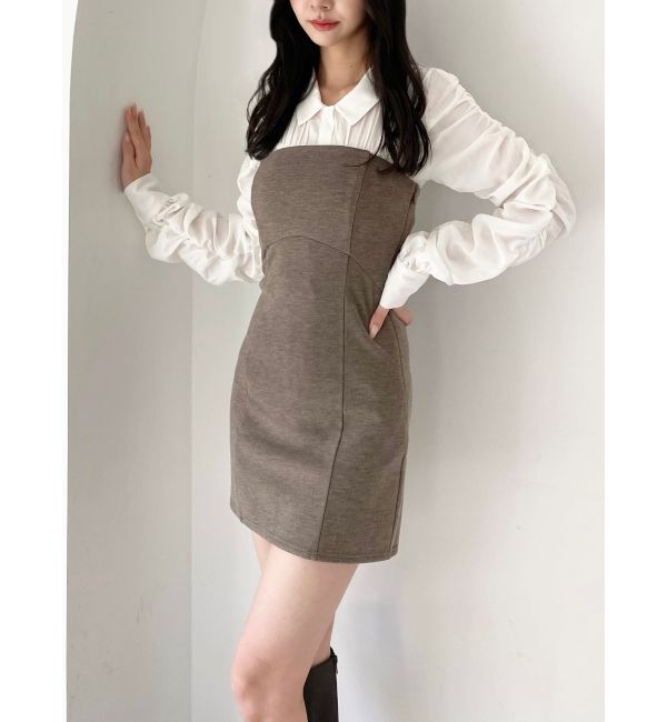 RESEXXY「ギャザーデザインチュニックシャツ」|シャツ・ブラウス|