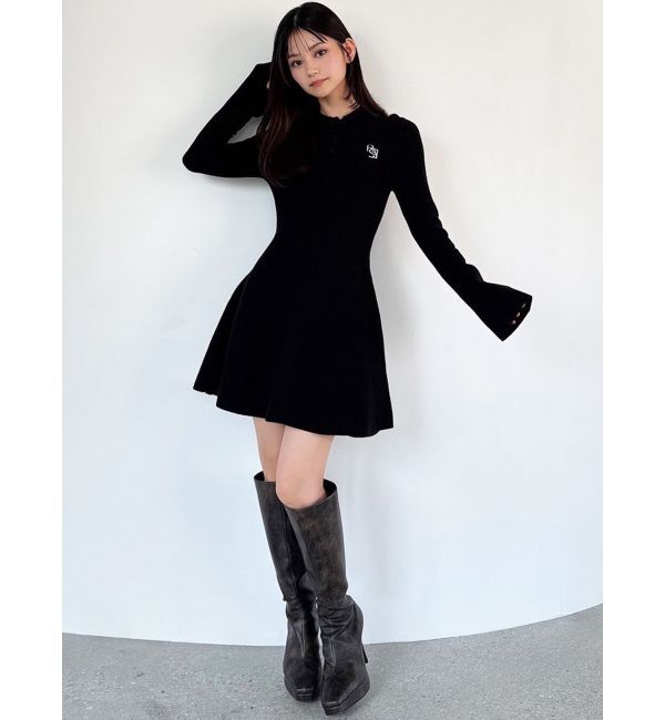 RESEXXY「ニットポロワンピース」|ワンピース|