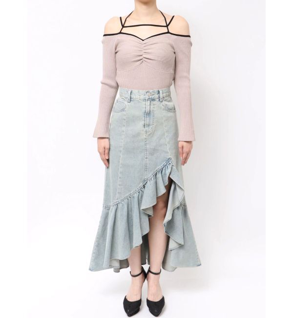 RESEXXY「ラッフルデニムスカート」|スカート|